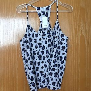Bar III leopard printed halter